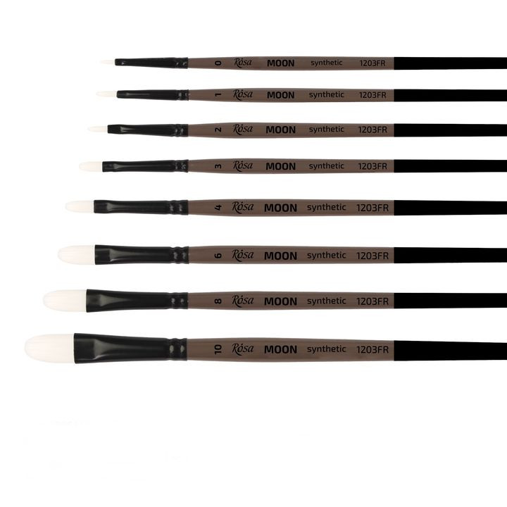 Syntetický oválny štetec ROSA MOON 1203FR | Various Sizes