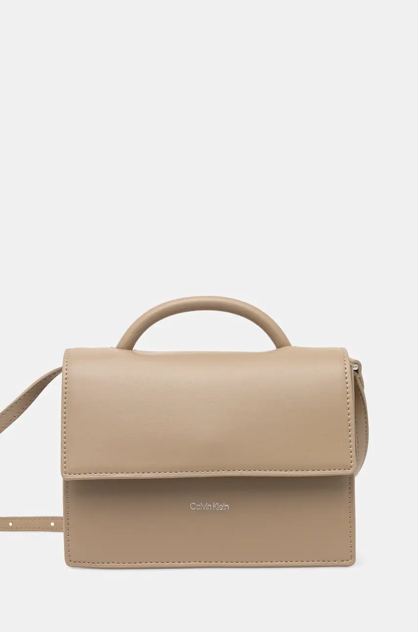Kabelka Calvin Klein béžová farba, K60K613162