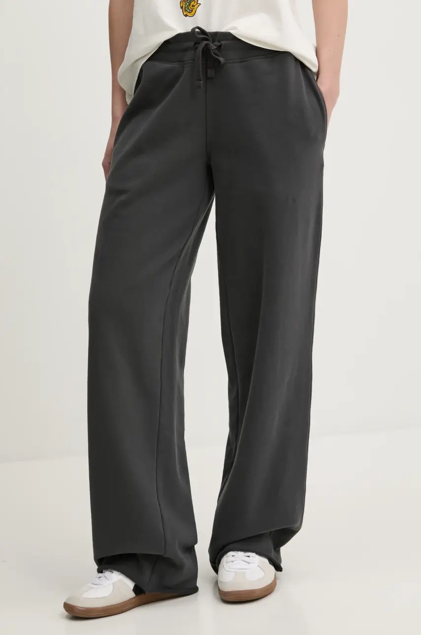 Bavlnené tepláky Superdry šedá farba, jednofarebné, W7011210A-AFB