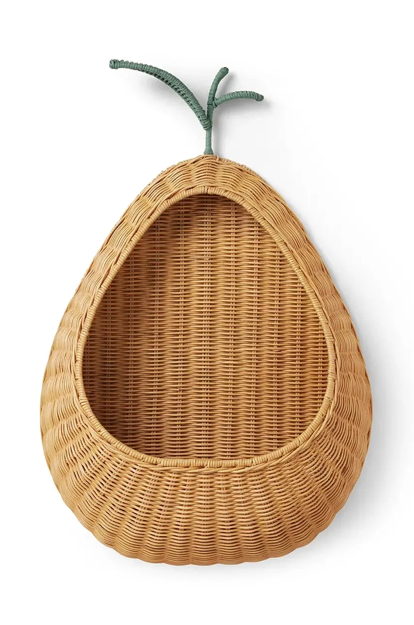 Nástenný organizér ferm LIVING Pear Braided béžová farba