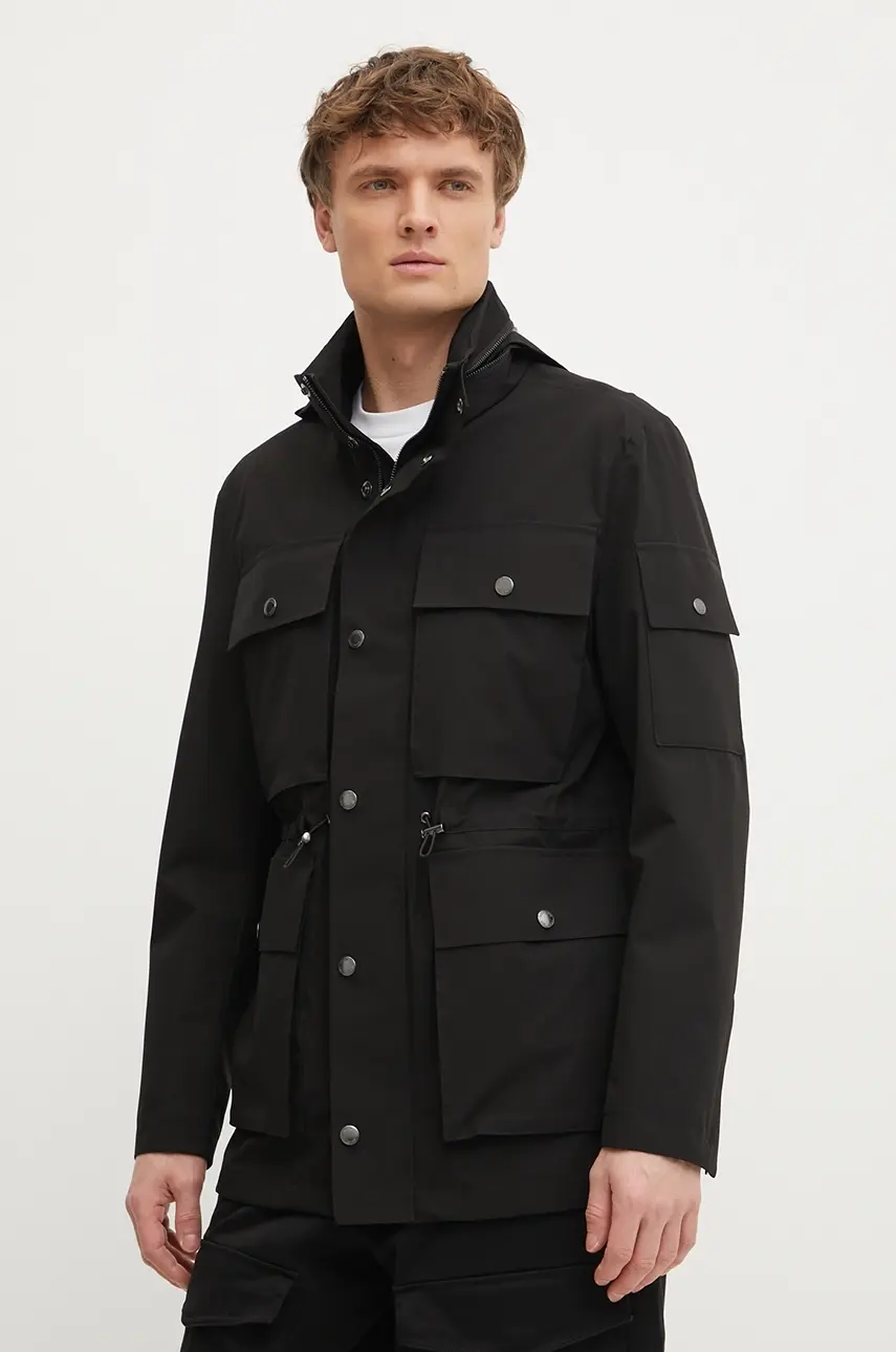 Bunda parka Michael Kors čierna farba, prechodná, CR5208948J