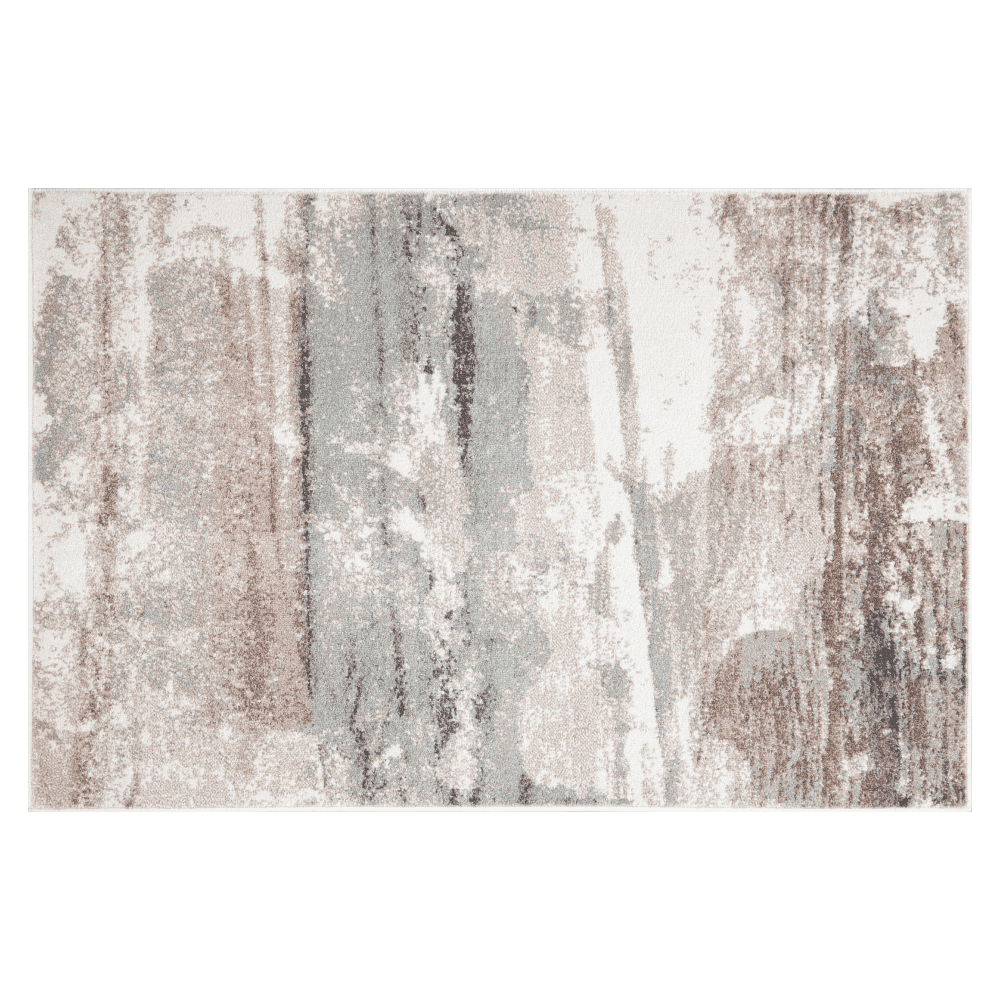 Koberec, hnedá/béžová/modrá, 57x90, SANFORD TYP 1