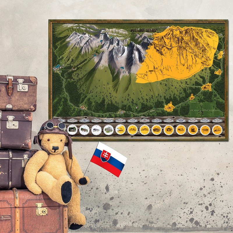 DR Stieracia mapa Vysoké Tatry - Deluxe XL