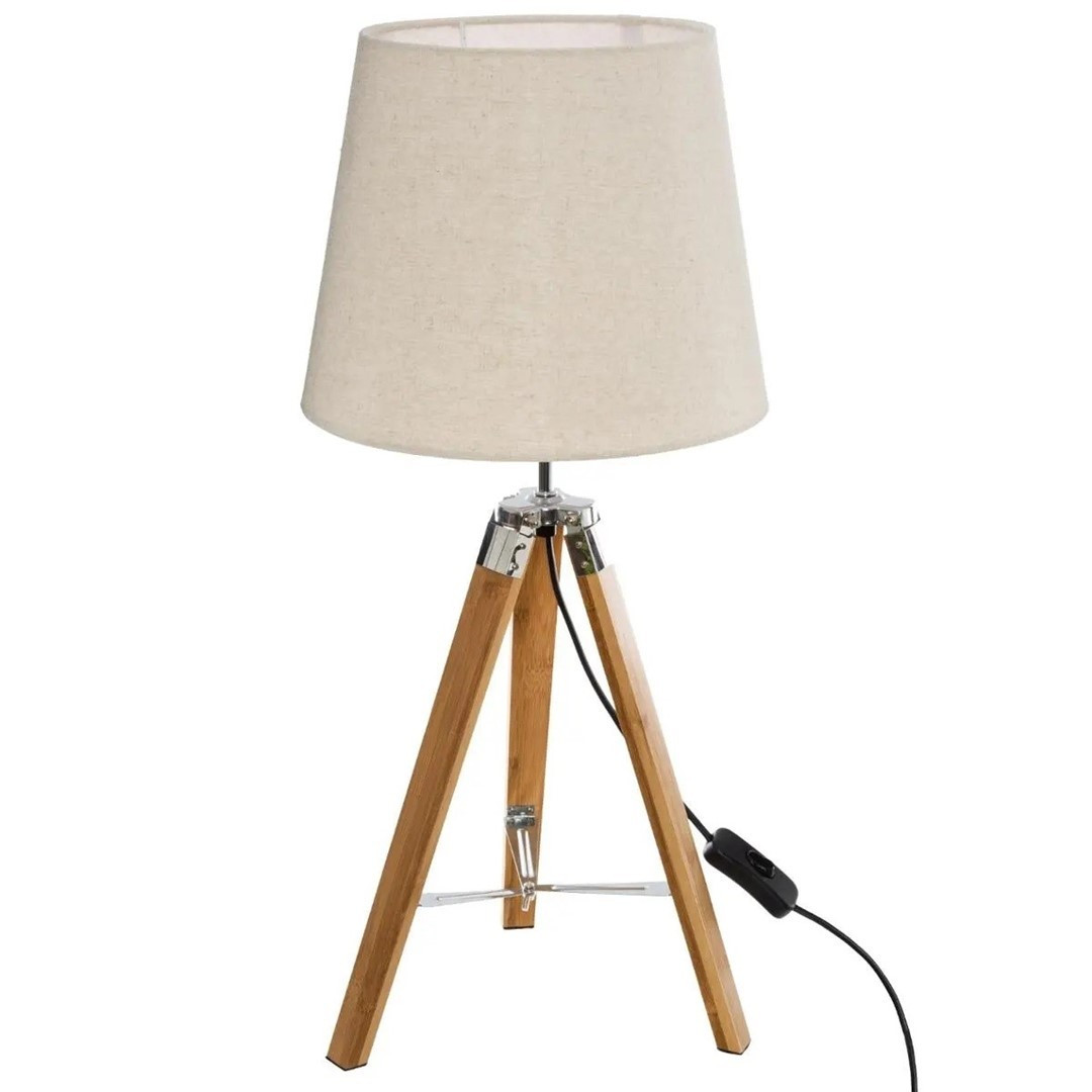 Stolní lampa RUNO béžová