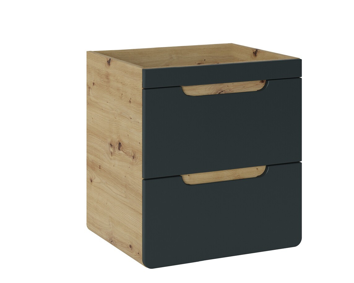 Závěsná skříňka pod umyvadlo Aruba 8201 50 cm dub craft zlatý/vesmírně šedá mat