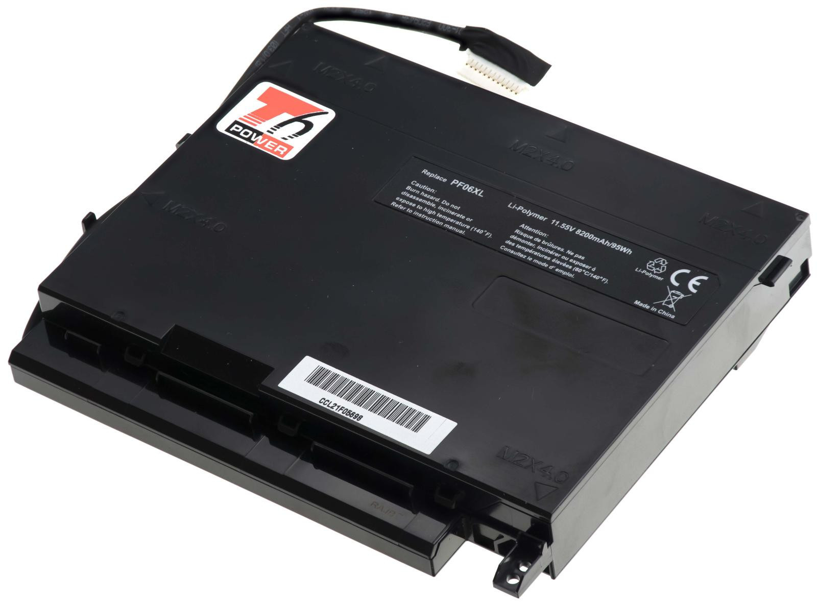 Batéria T6 Power HP Omen 17-w100, 17-w200 GTX 1060/1070 séria, 8200mAh, 95Wh, 6cell, Li-pol
