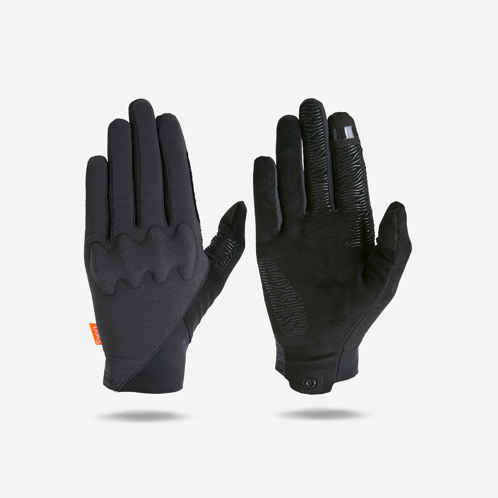 Ochranné cyklistické rukavice D3O® čierne