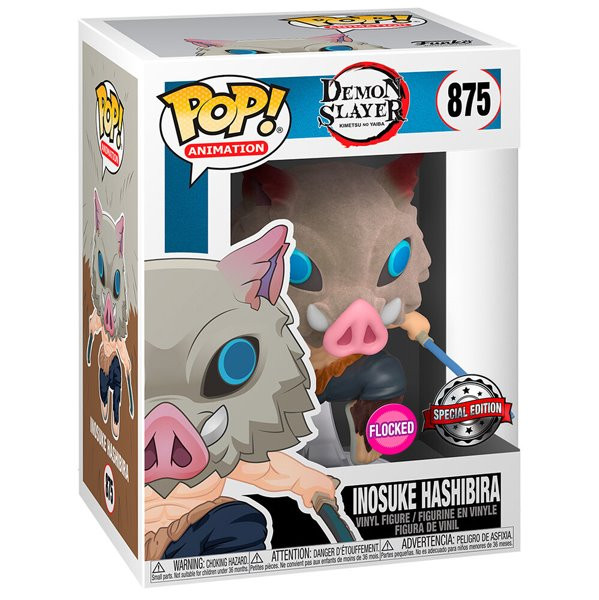 POP! Animation: Inosuke Hashibira (Demon Slayer) Special Edition Flocked POP-0875