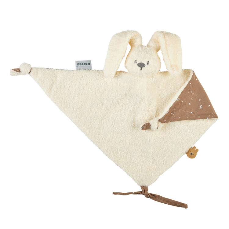 NATTOU Maznáčik maxi Lapidou Teddy Glow vanilkový 65 x 40 cm, 0 m+