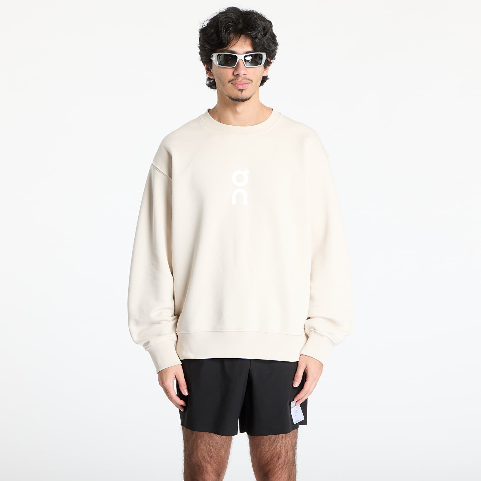 Mikina On Club Crew Graphic Sweatshirt Silver S
