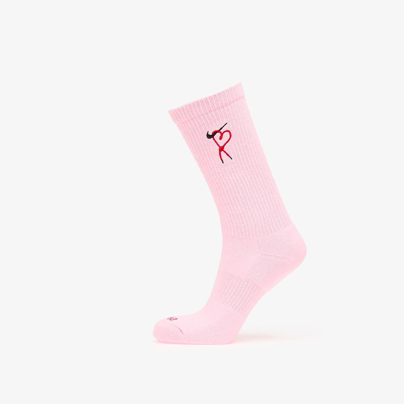 Nike Everyday Plus Dri-FIT Cushioned Crew Socks 1-Pack Pink Foam/ University Red/ Black M