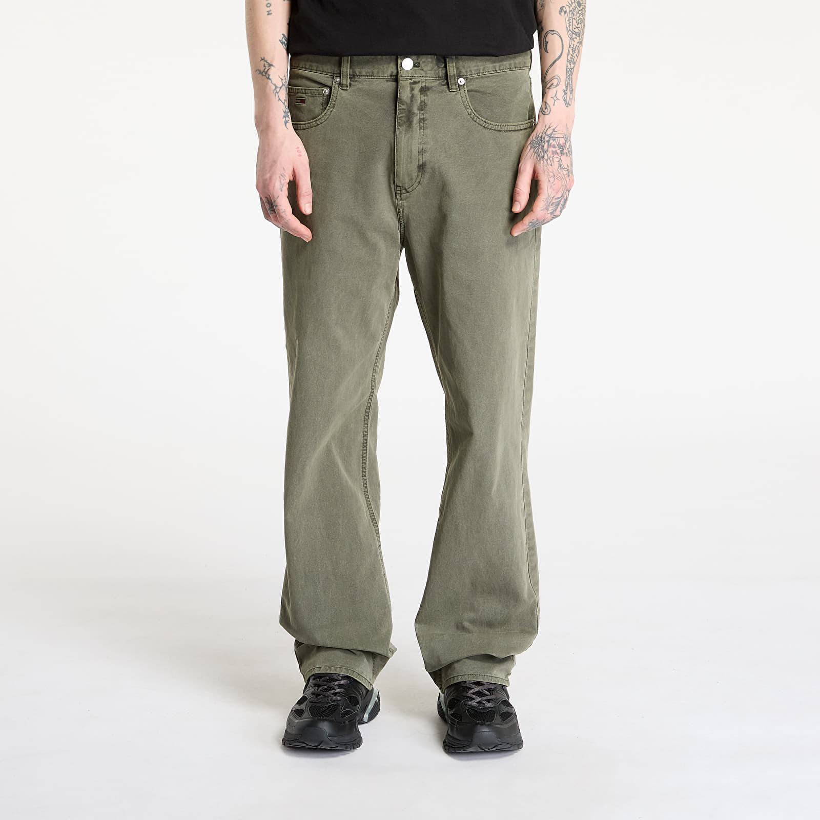 Džínsy Tommy Jeans Otis 5 Pocket Twill Pants Fatigue Green W30/L32