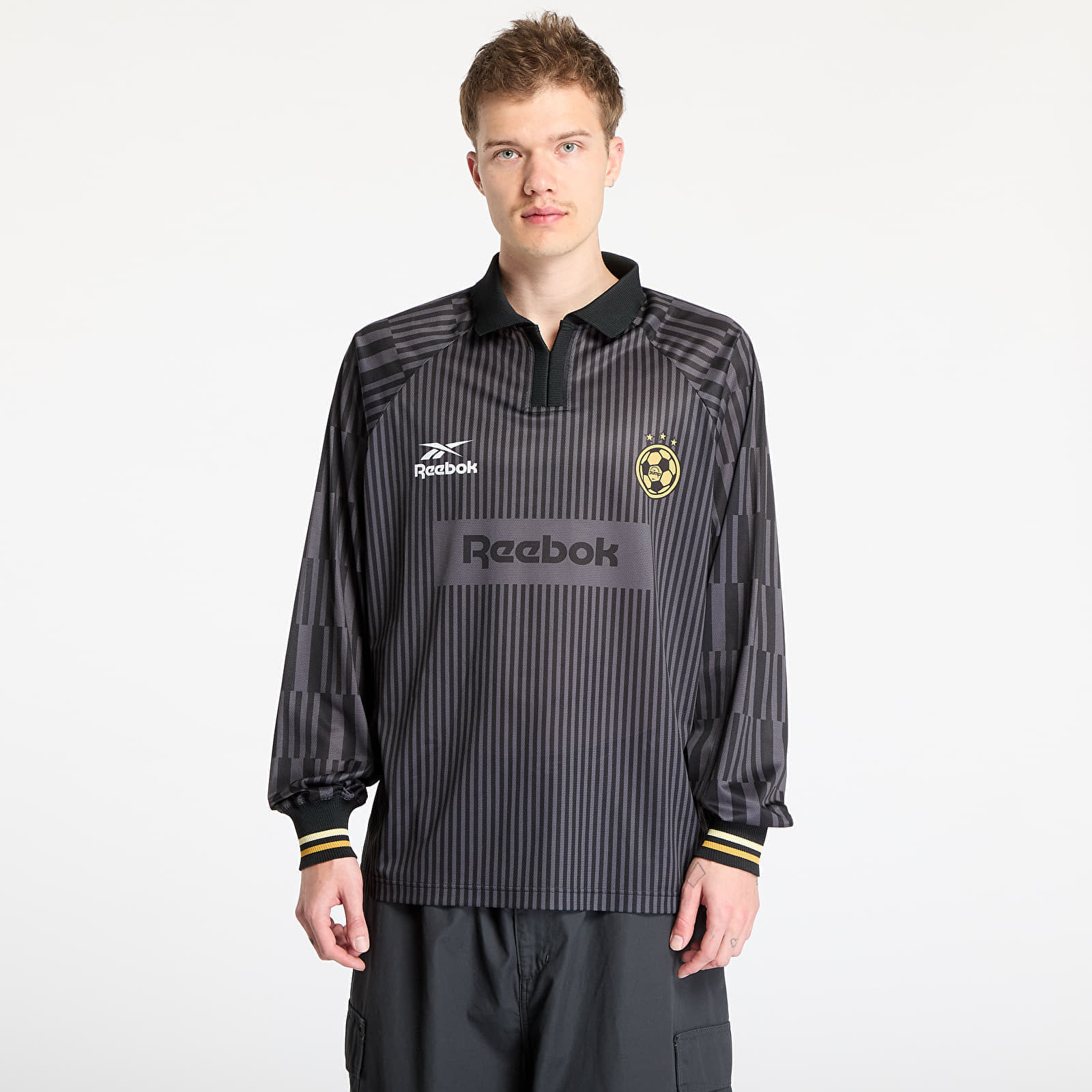 Dres Reebok LTD Soccer Long Sleeve Tee 22 Graphic Black S