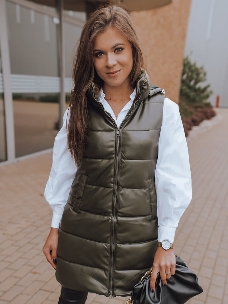 Dámska vesta FIERA zelená Dstreet