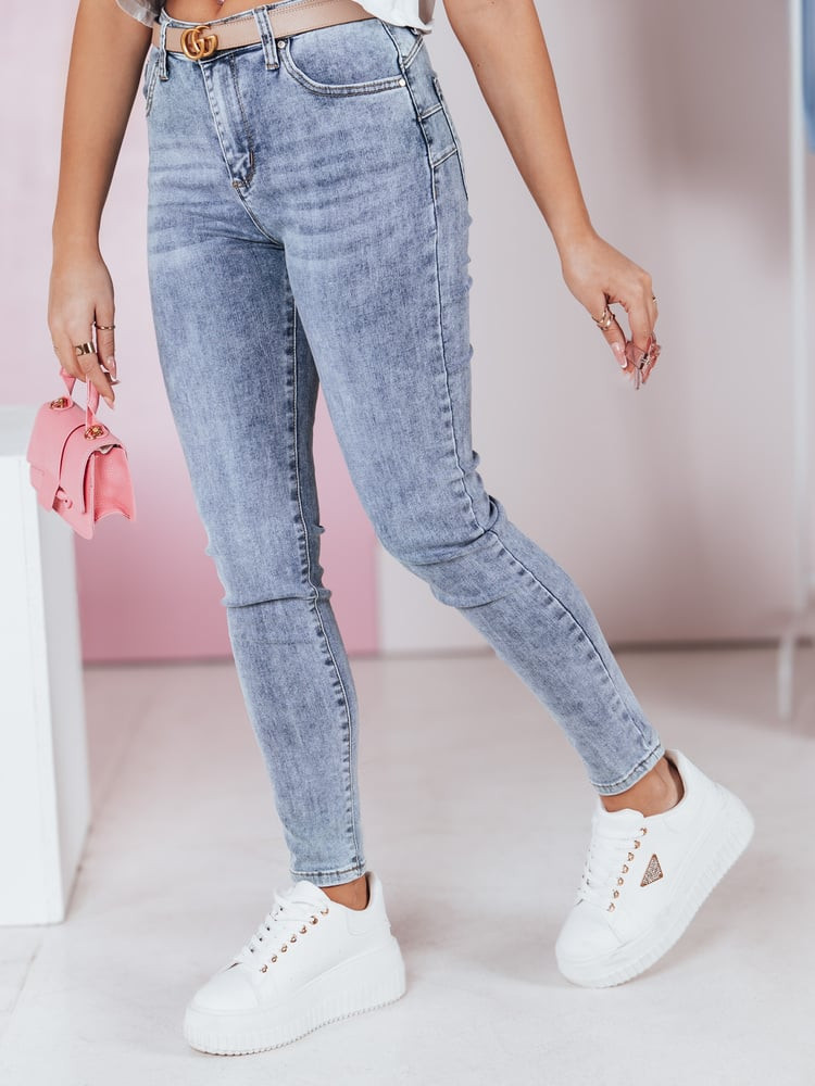 Spodnie damskie jeansowe skinny SKINLINE Dstreet