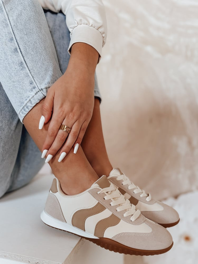 Buty damskie beżowe Dstreet
