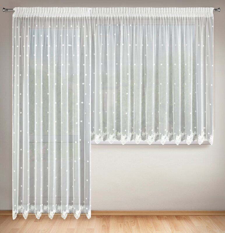 ArtFir Súprava záclon ROSE P | prírodná 400 x 160 cm a 200 x 250 cm