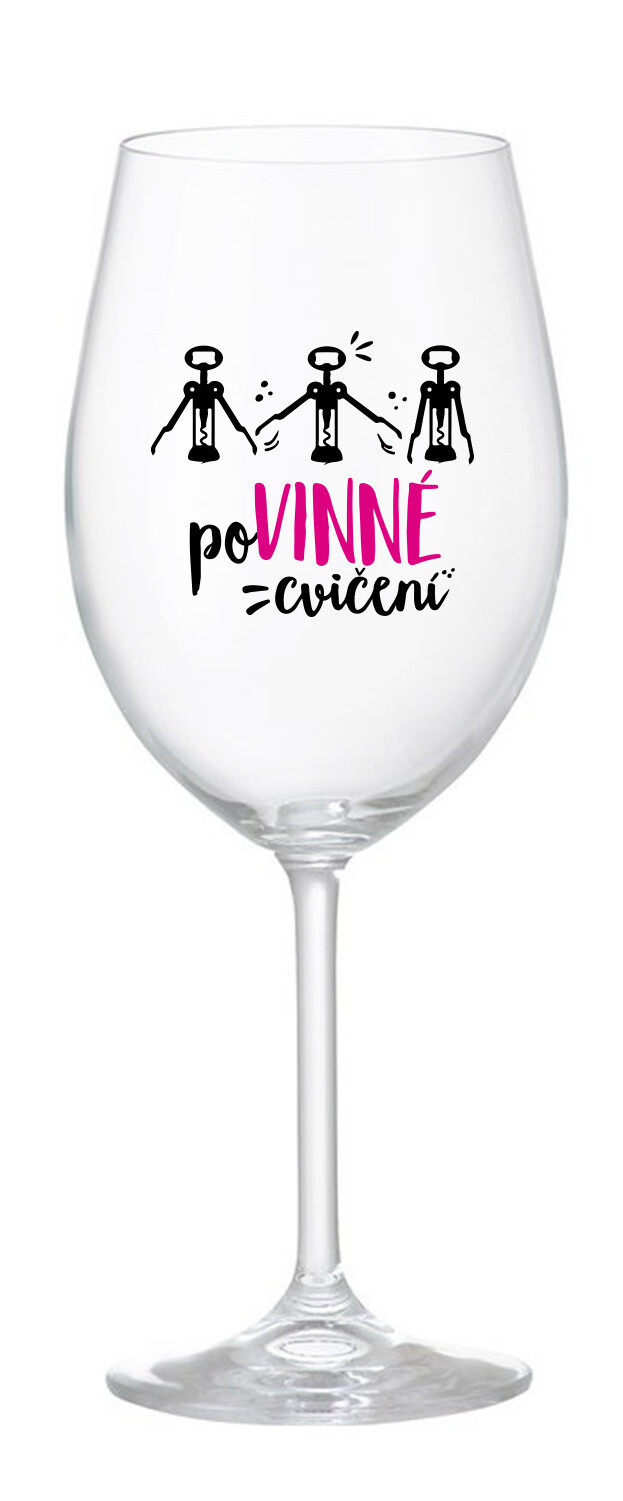 POVINNÉ CVIČENÍ - čirá sklenice na víno 350 ml