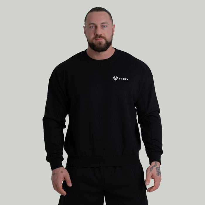 STRIX Mikina Relaxed ZOA Black  S