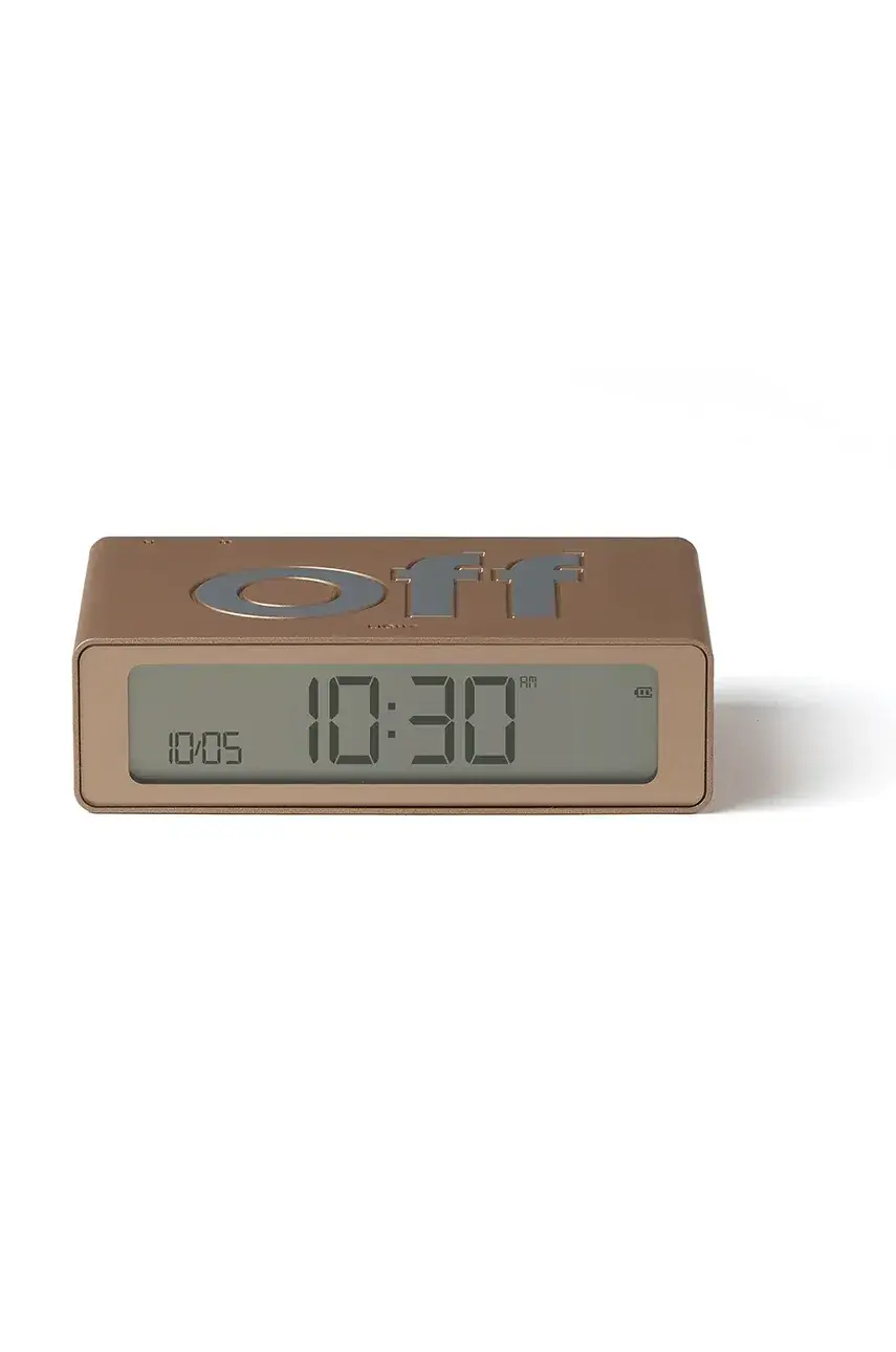 Obojstranný budík Lexon Flip Mini žltá farba