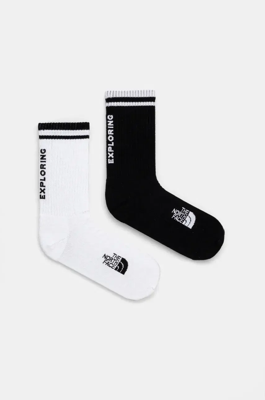 Ponožky The North Face Everyday Crew 2-pak čierna farba, NF0A8CMPKY41