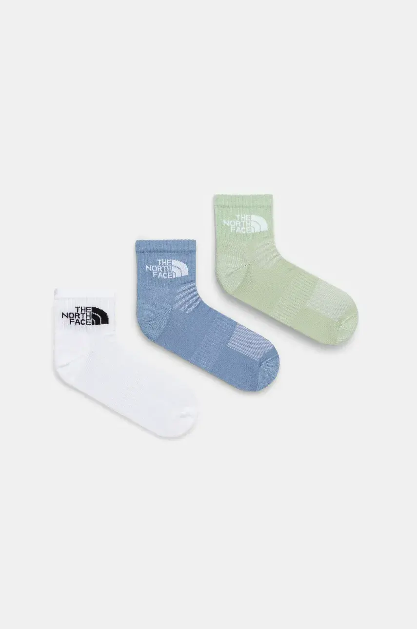 Ponožky The North Face Sport Cush 3-pak dámske, biela farba, NF0A882G0OD1