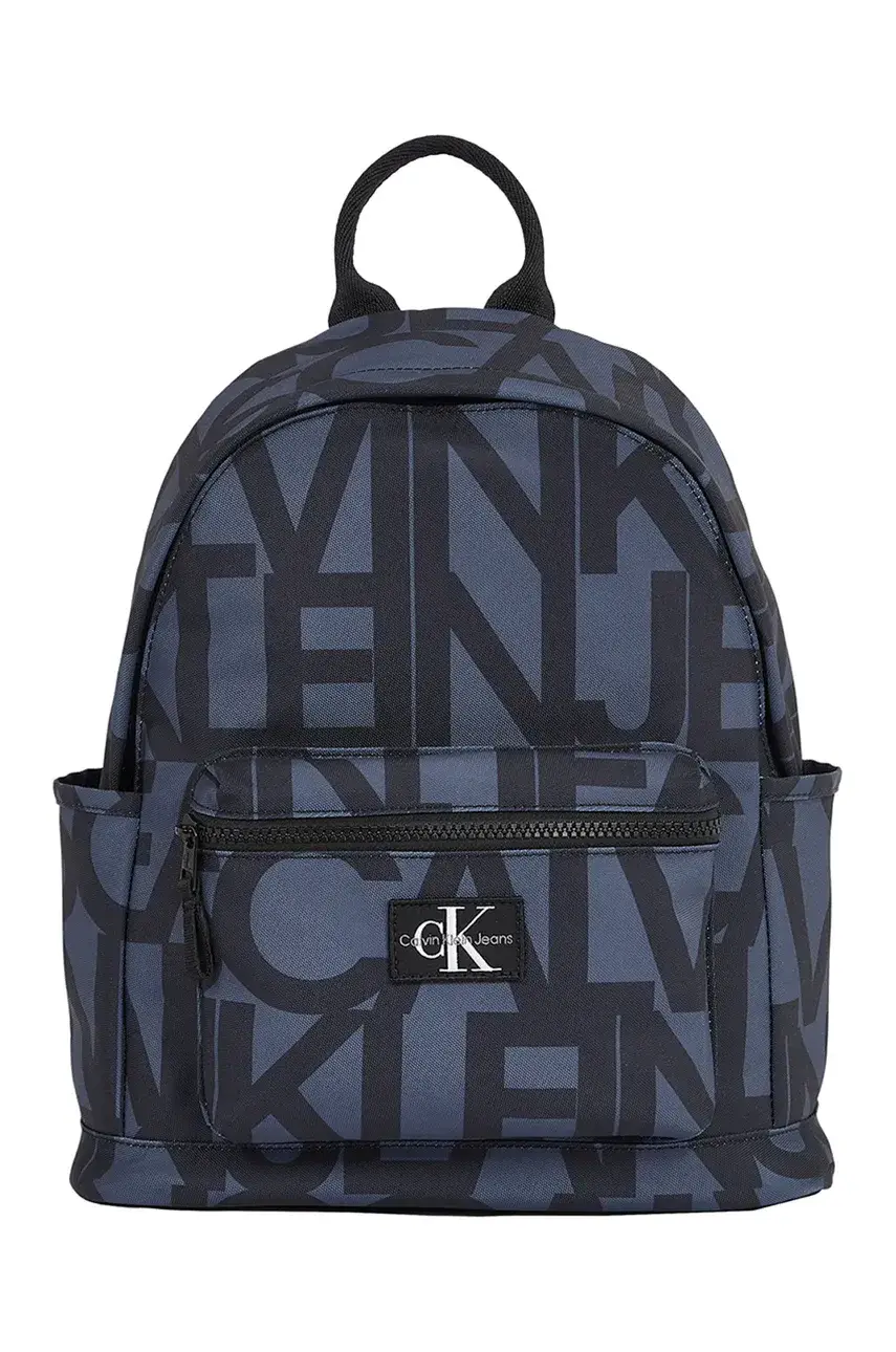 Detský ruksak Calvin Klein Jeans čierna farba, veľký, vzorovaný, IU0IU00693