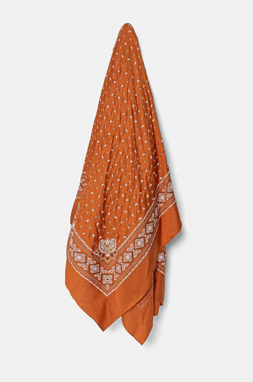 Šatka Pinko dámska, oranžová farba, vzorovaná, 104840 A2FL