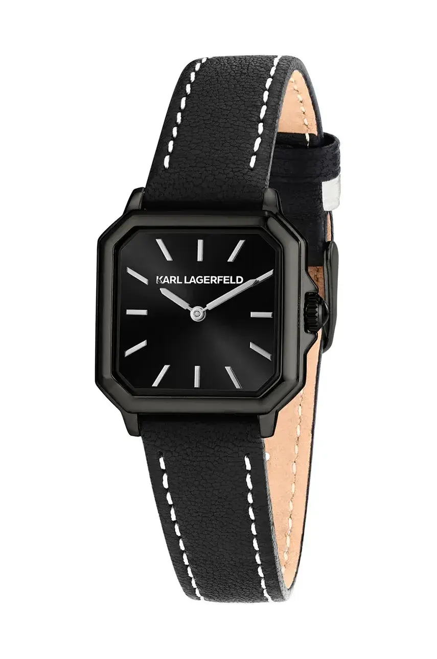 Hodinky Karl Lagerfeld dámske, čierna farba, R0551102503