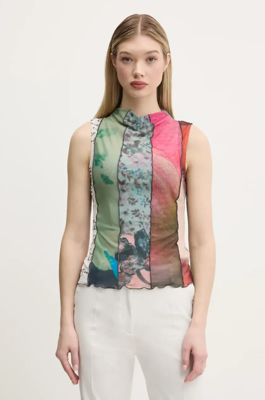 Top Desigual ST. JOHNS dámske, zelená farba, 25SWTK87