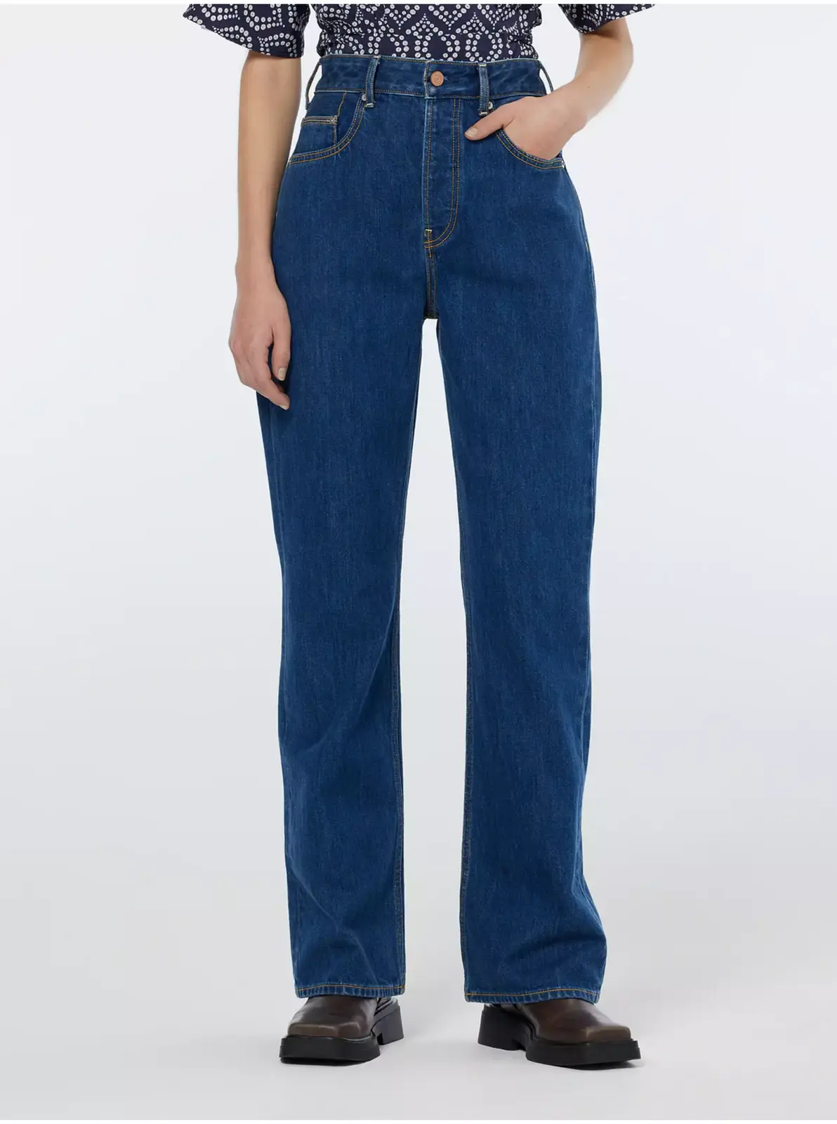 Modré dámske bootcut džínsy Scotch & Soda