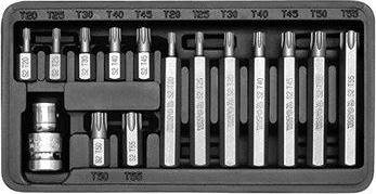 YATO Súprava bitov 15 ks TORX box