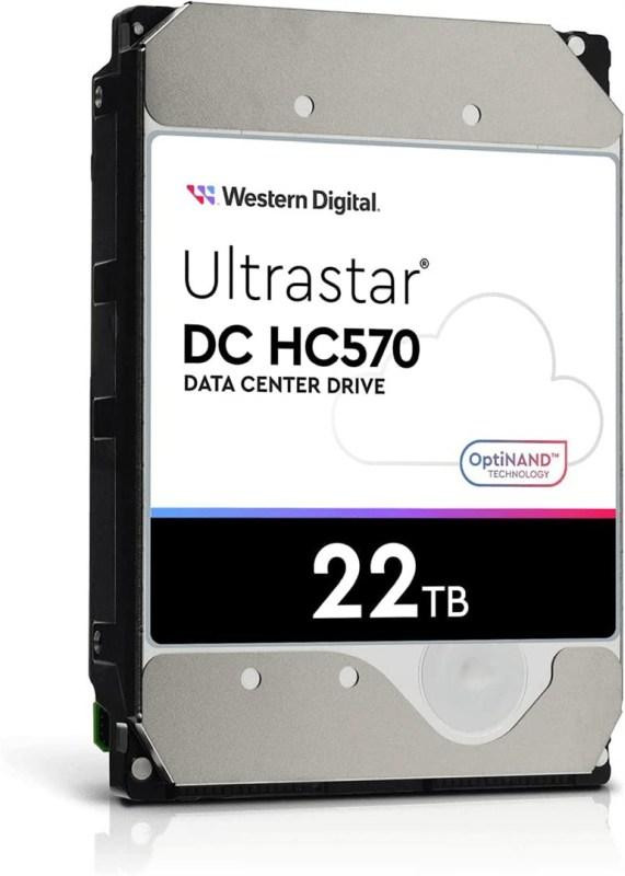 WD Ultrastar HDD 22TB (WUH722222ALE6L4) DC HC570 3.5in 26.1MM 512MB 7200RPM SATA ULTRA 512E SE NP3