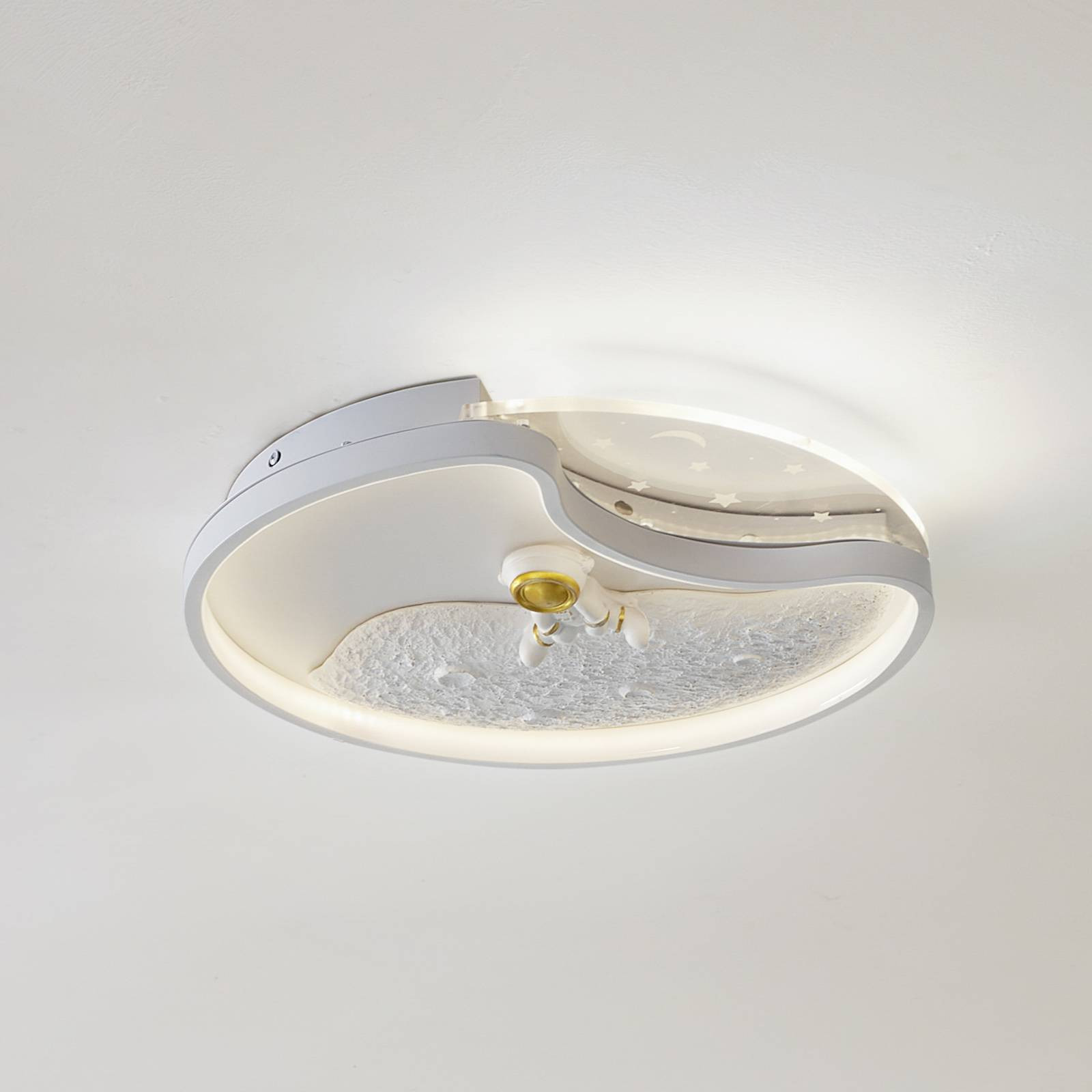 Lindby LED stropné svietidlo Kosmo, 43 W, kov, plast