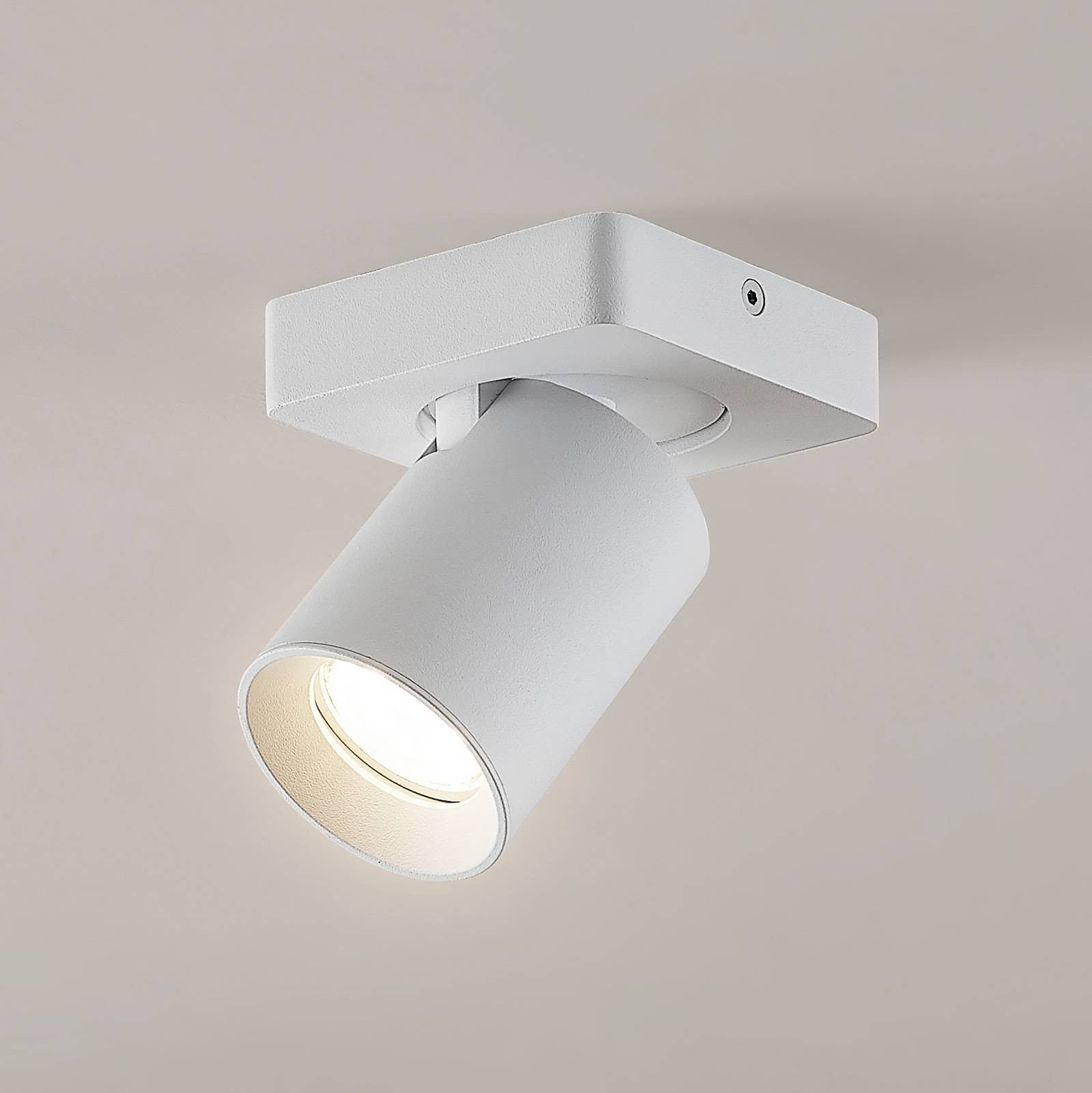 Arcchio Leevya stropná lampa 1-pl. hranatá biela