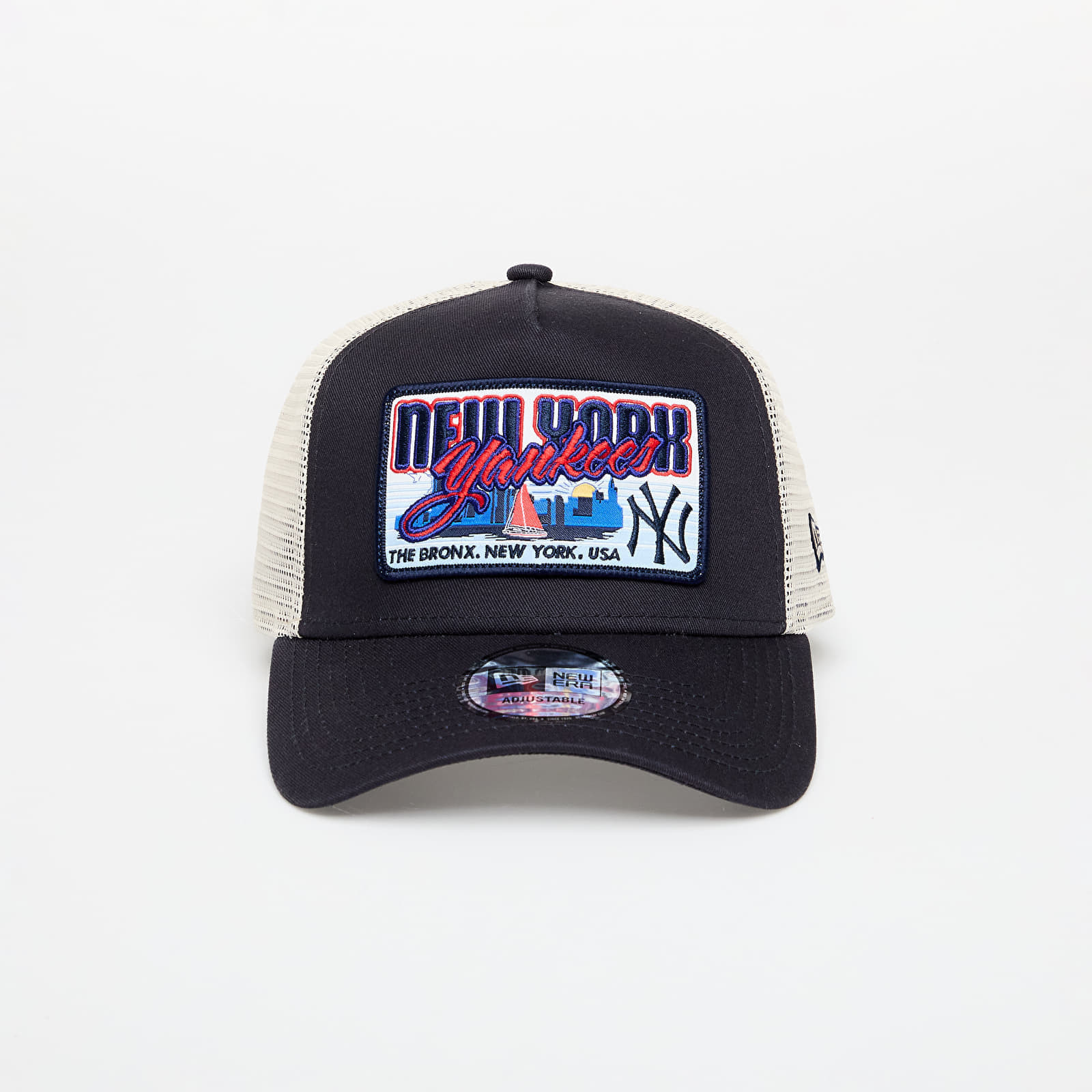 Šiltovka New Era 9FORTY Af Trucker MLB Patch New York Yankees Navy Universal