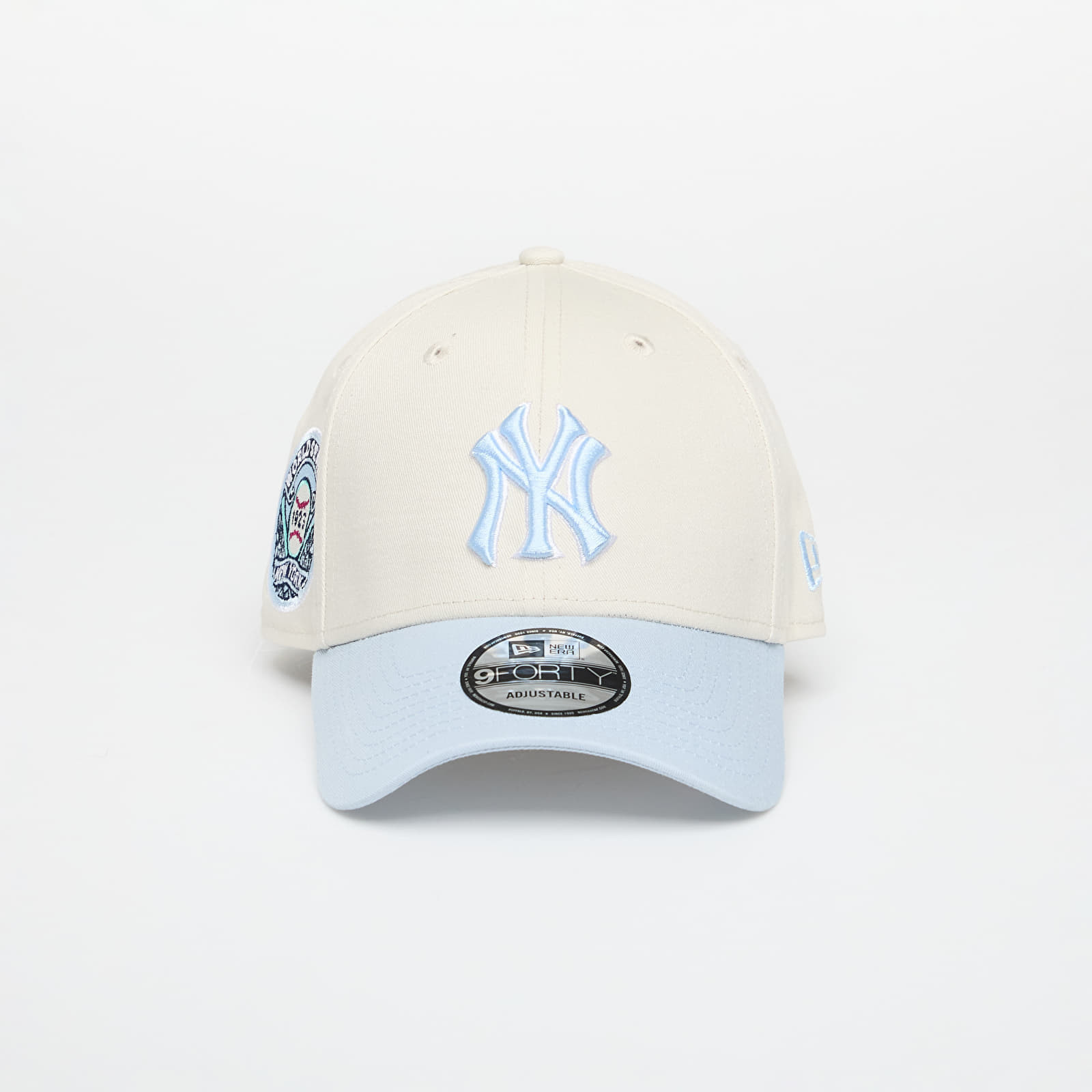 Šiltovka New Era MLB Ws Patch 9FORTY New York Yankees Ivory/ Pastel Blue Universal