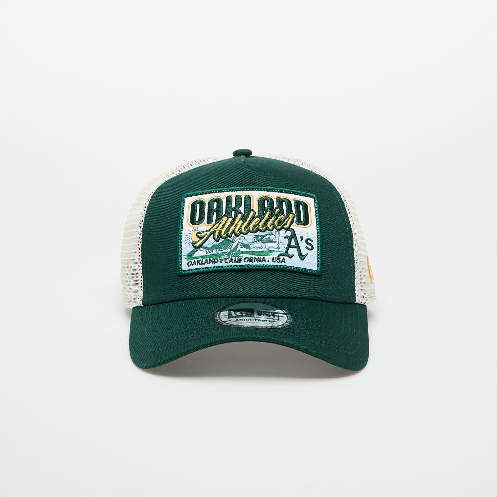 Šiltovka New Era 9FORTY Af Trucker MLB Patch Oakland Athletics Dark Green Universal