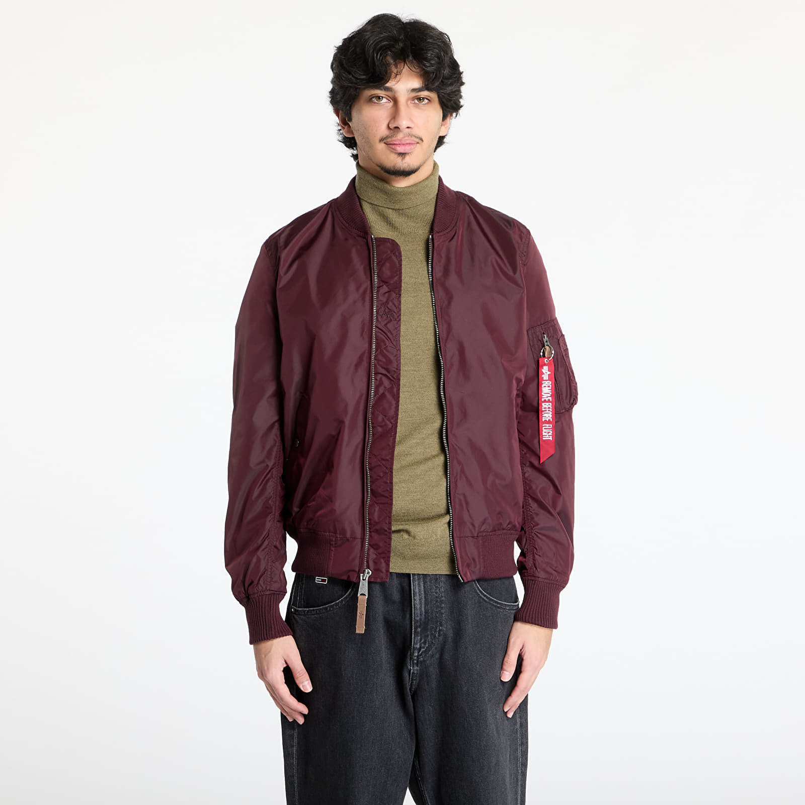 Bunda Alpha Industries Inc. MA-1 TT Two Tone Dark Maroon L