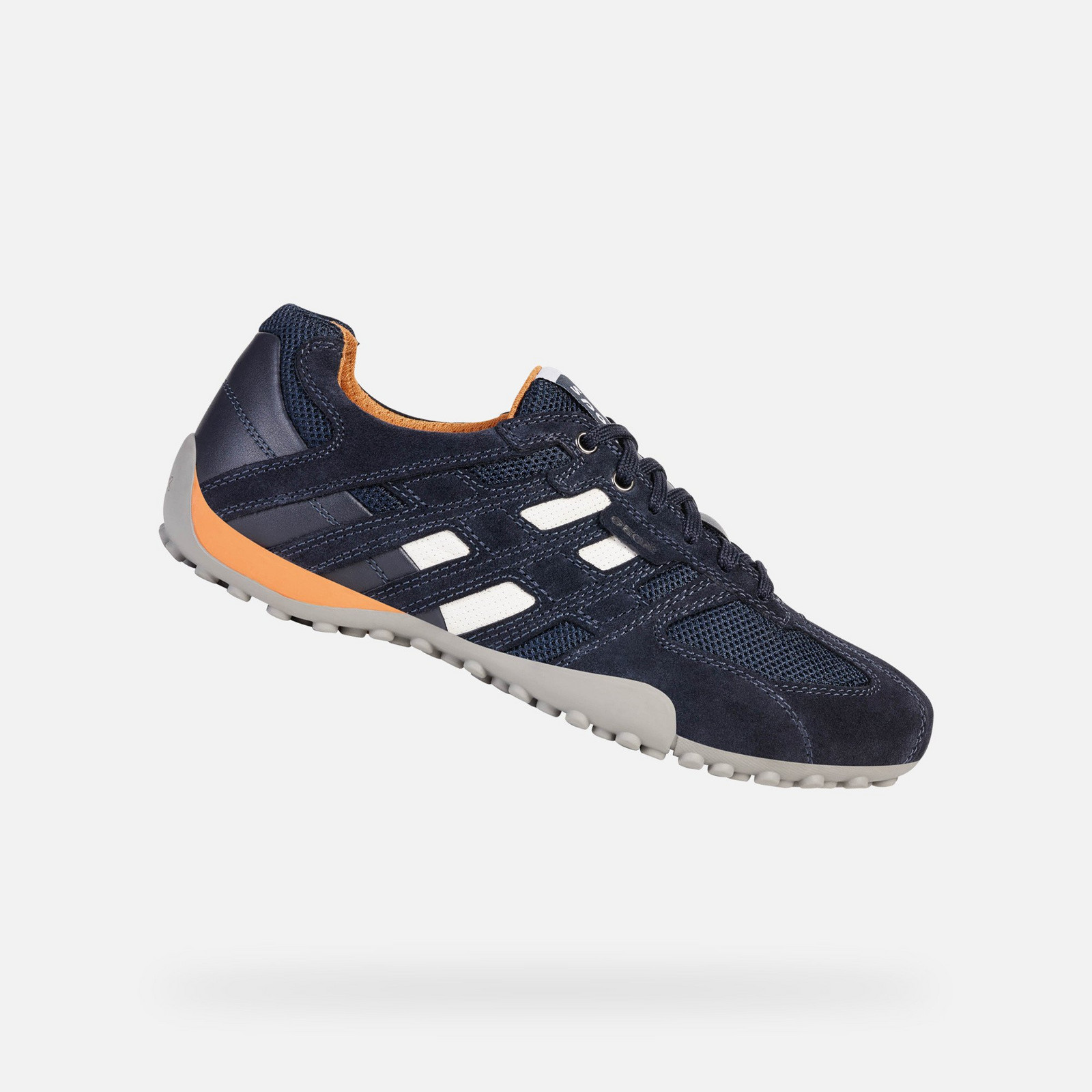 Dark blue men's sneakers Geox Snake - Men's