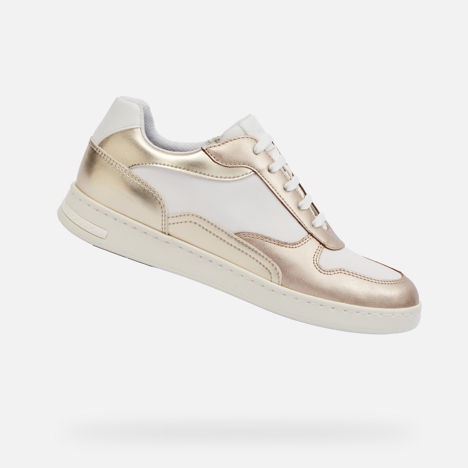 White women's sneakers Geox Jaysen - Women's