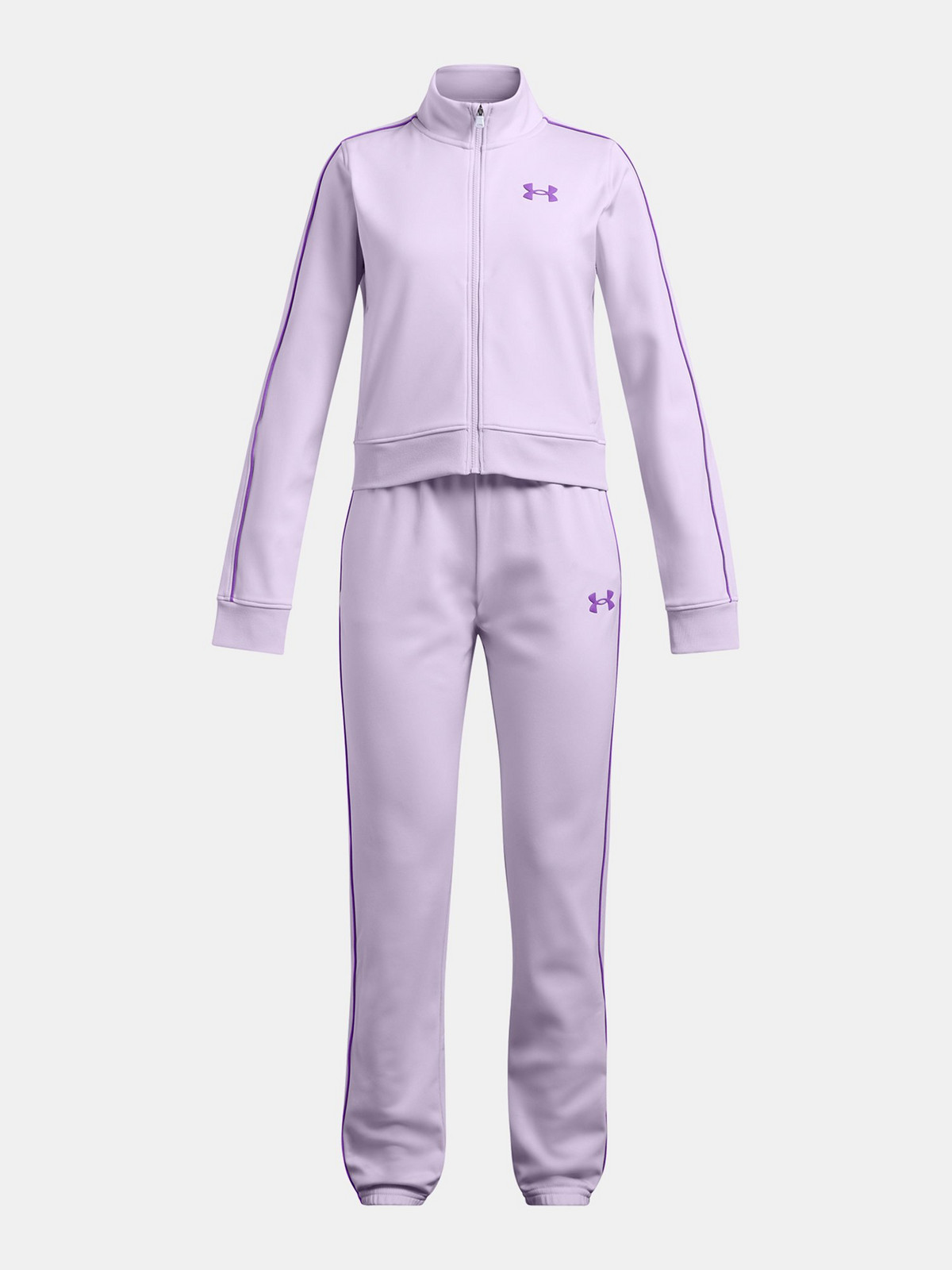Girls' set Under Armour UA Icon Knit Crop Tracksuit-PPL - Girls