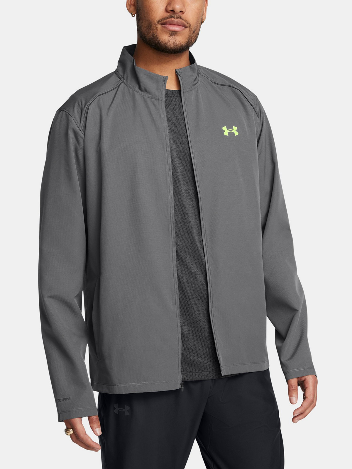 Men's jacket Under Armour UA Launch Jacket-GRY - Men