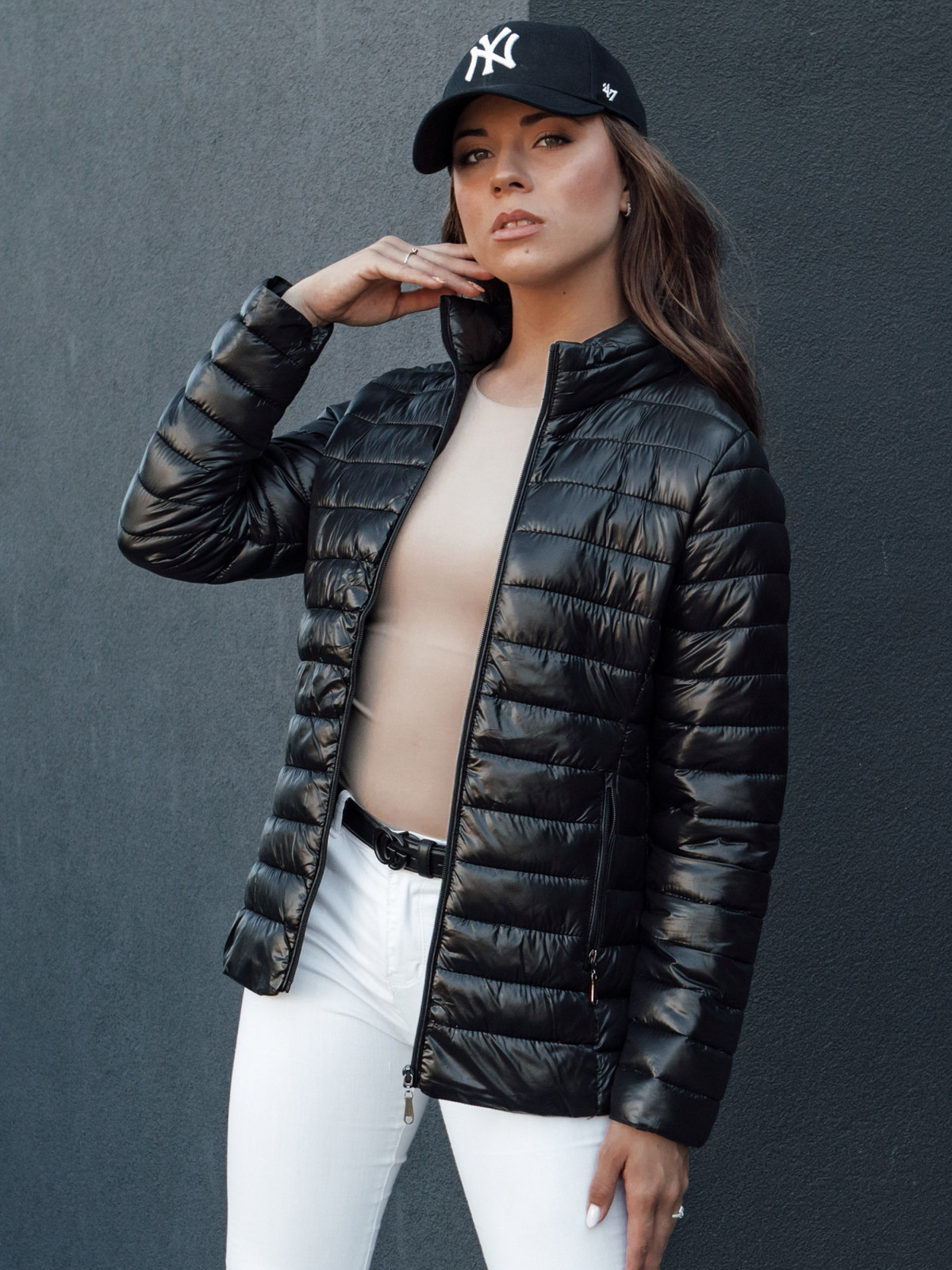Dámska páperová bunda BREEZFIT black Dstreet TY4361 S