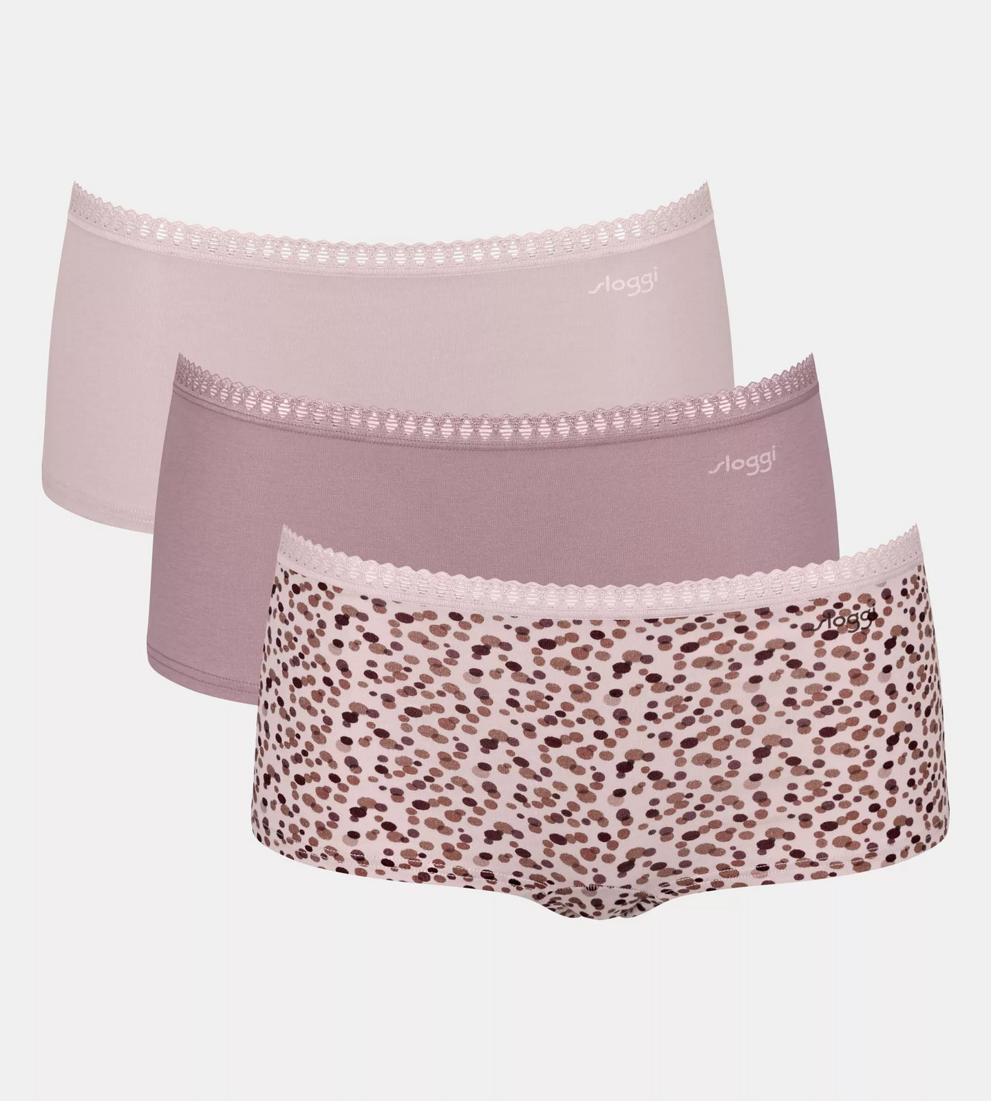 Dámske GO Crush Short C3P - UNKNOWN - svetlo ružová V001 - SLOGGI UNKNOWN XS