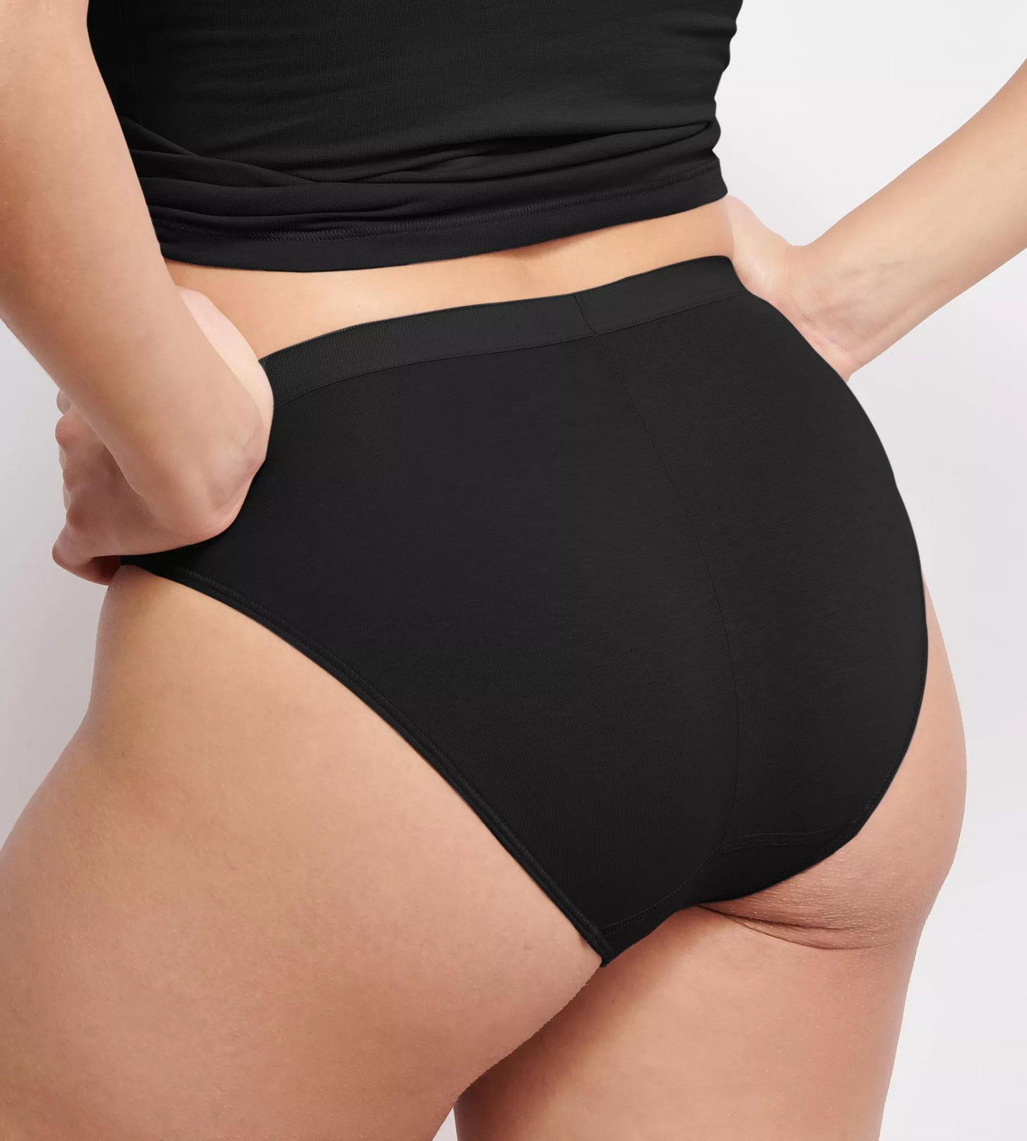 Dámske nohavičky EVER Ease Tai - BLACK - black 0004 - SLOGGI BLACK L