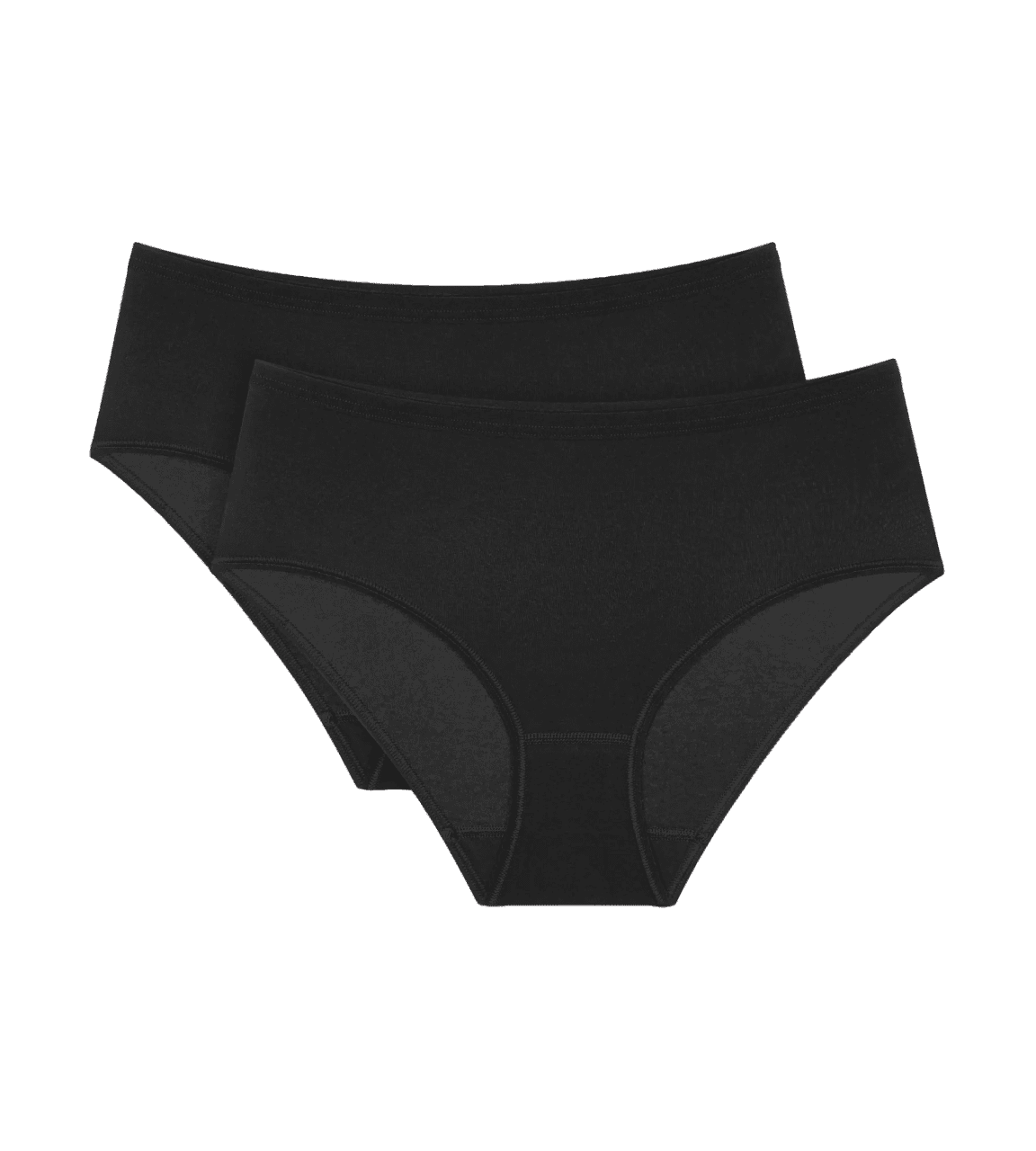 Dámske tričko Sense Of Cotton Midi 2P - BLACK - black 0004 - TRIUMPH BLACK 36