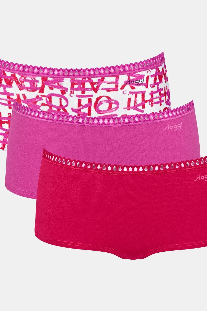 SLOGGI GO CRUSH SHORT C3P M020 ČERVENO-RŮŽOVÝ L