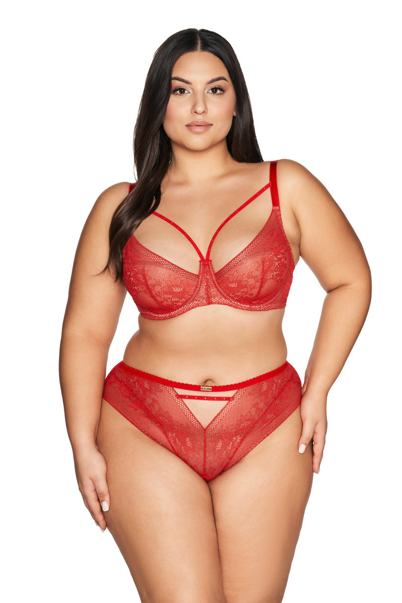 Nohavičky Ava 2127 S-3XL červená S