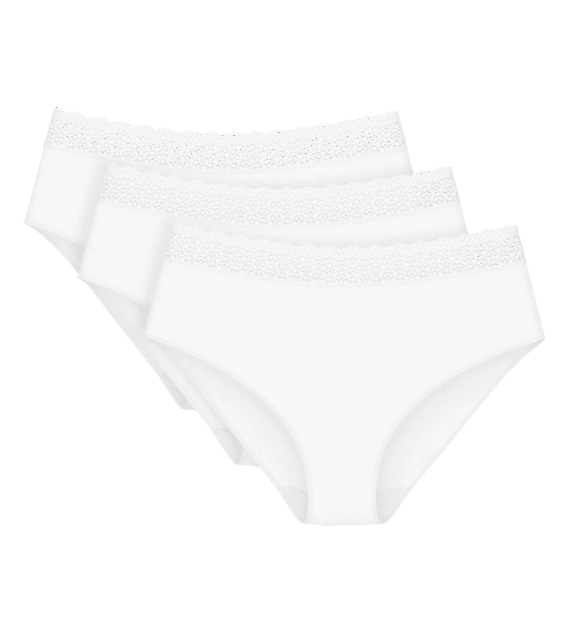 Dámske nohavičky Feel of Modal Midi 3P - WHITE - biela 0003 - TRIUMPH WHITE M